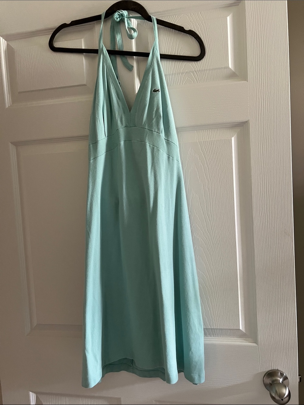 Lacoste Light Aqua Halter Dress